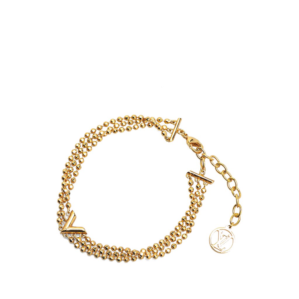 Louis Vuitton Gold Plated Brasserie Essential V Bracelet - 2