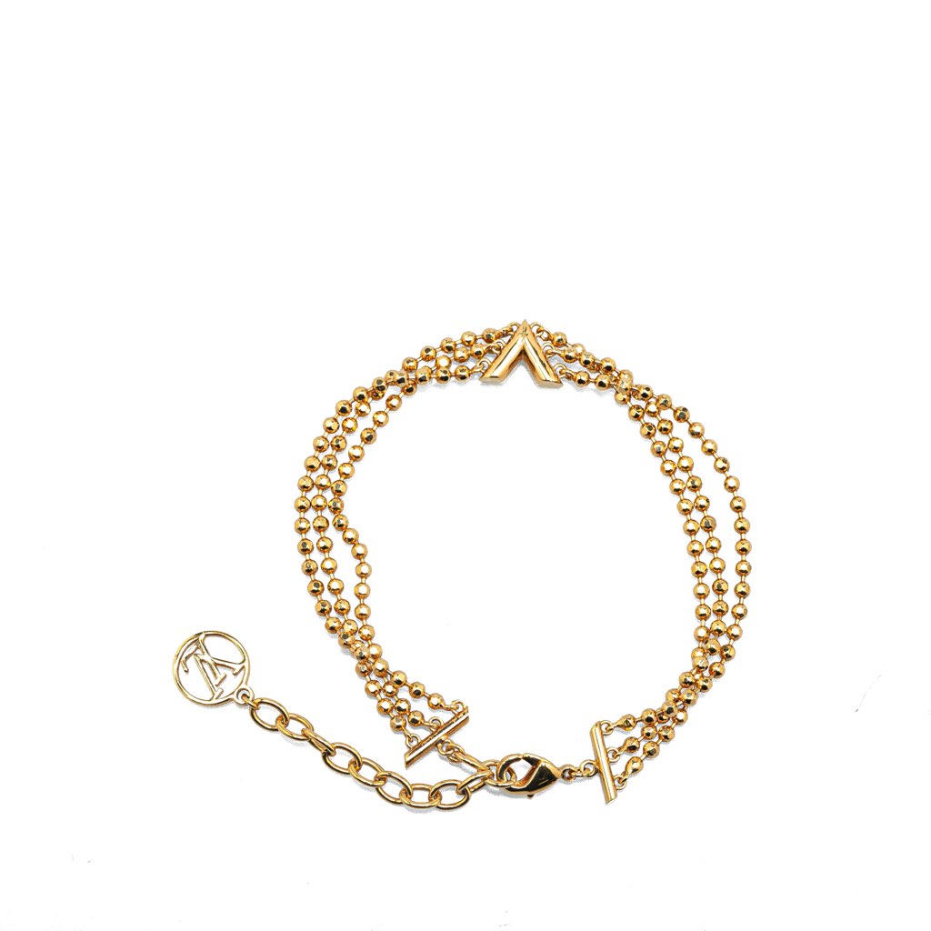Louis Vuitton Gold Plated Brasserie Essential V Bracelet - 3