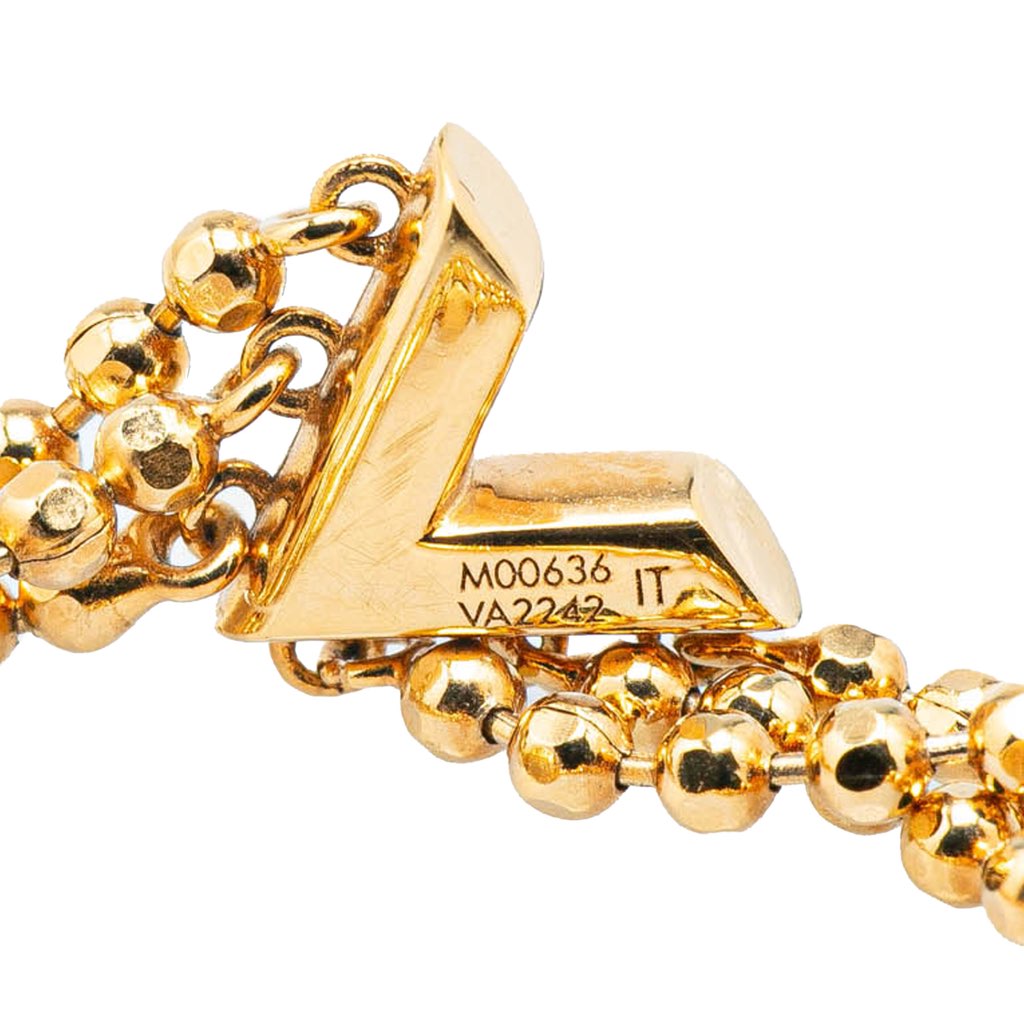 Louis Vuitton Gold Plated Brasserie Essential V Bracelet - 5