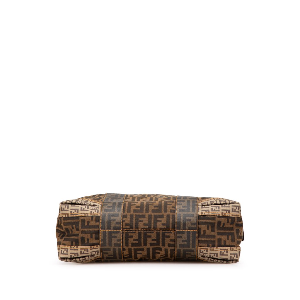 Fendi Large Zucca Canvas Mixed Media Tote - 3