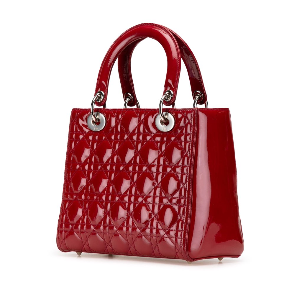 Dior Medium Patent Cannage Lady Dior - 2