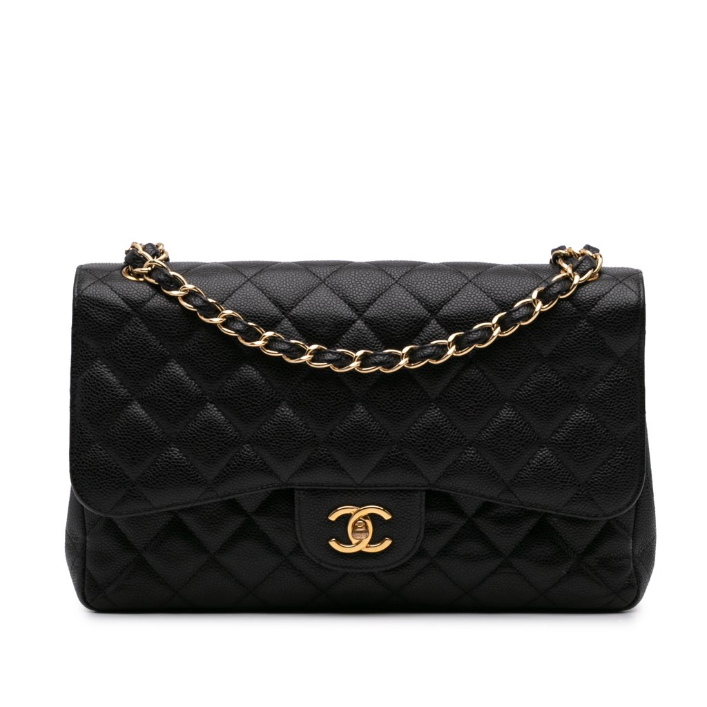 Chanel Jumbo Classic Caviar Double Flap