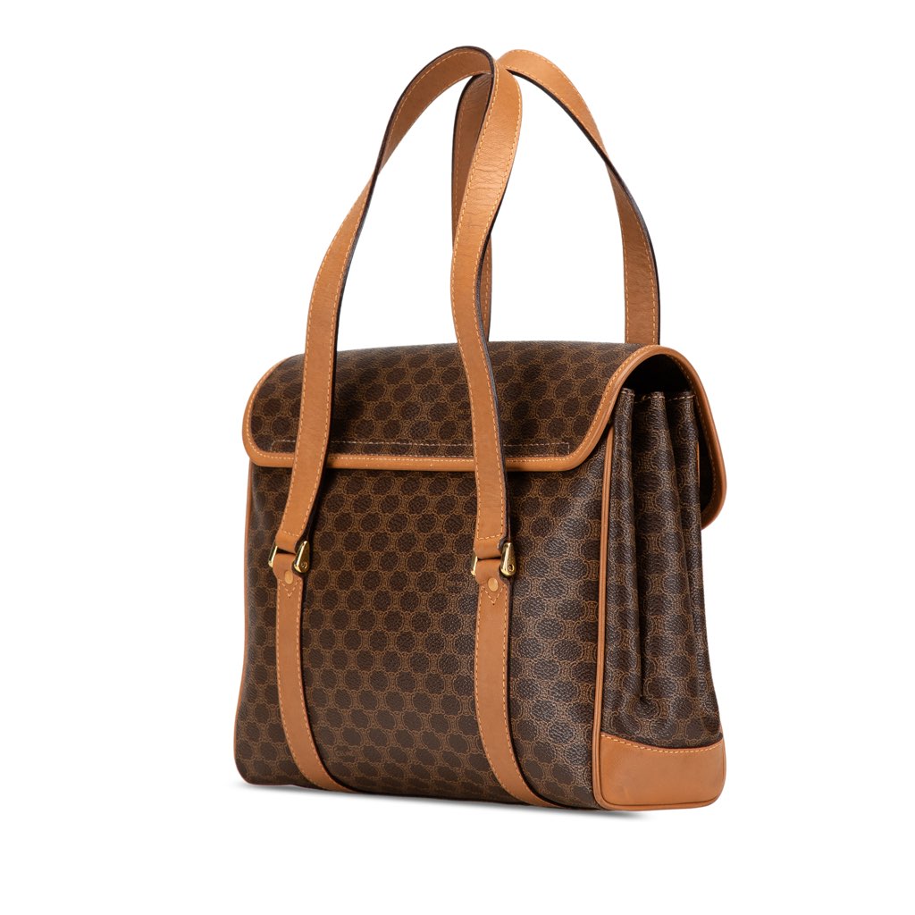 Celine Macadam Coated Canvas Handbag - 2