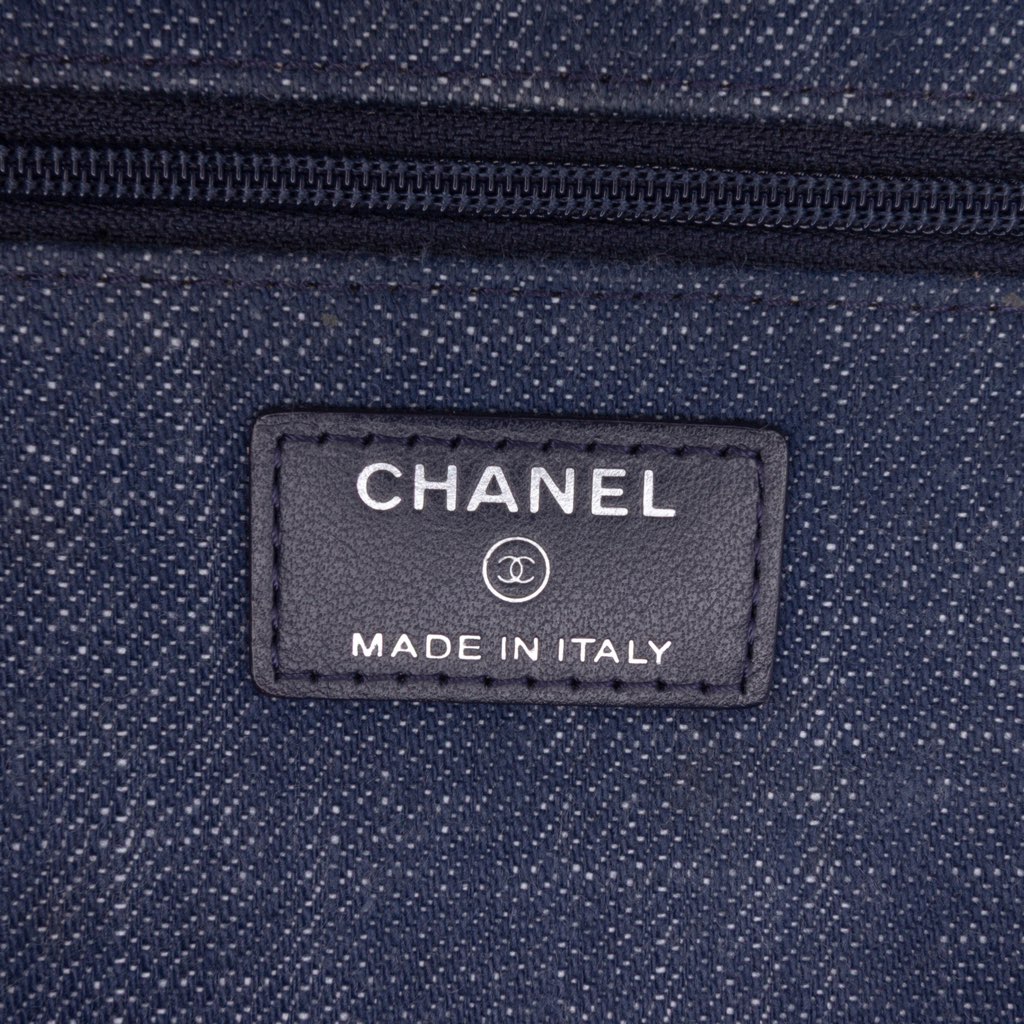 Chanel Denim and Velvet Wallet On Chain - 5