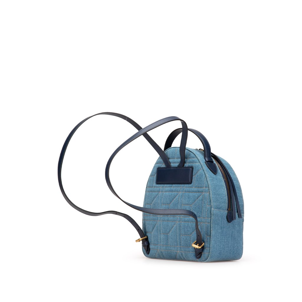 Gucci Small GG Marmont Pearl Denim Backpack - 2