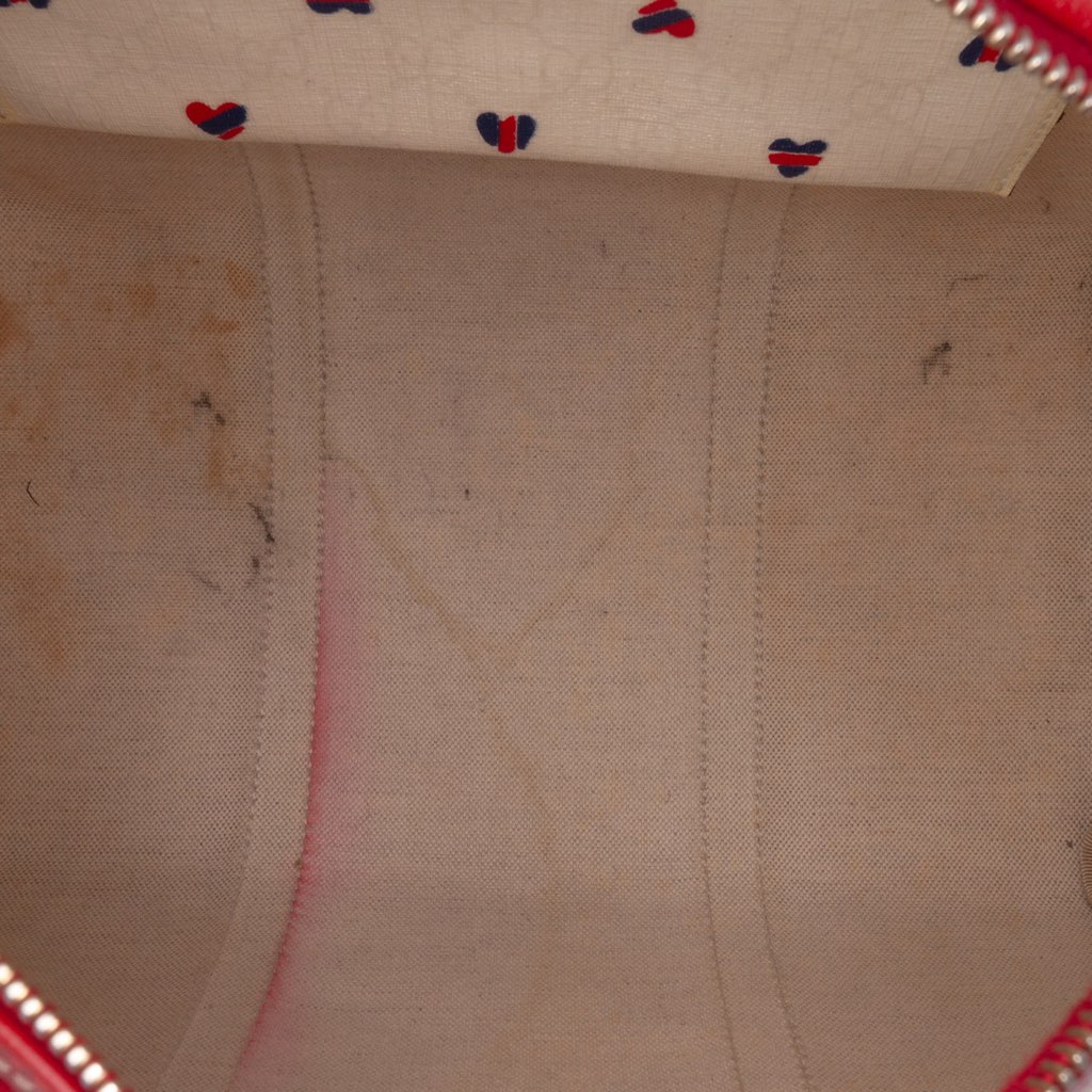 Gucci Medium GG Supreme Hearts Joy Boston - 4