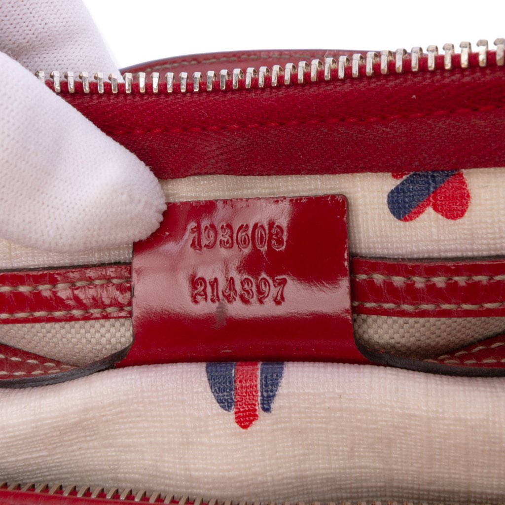 Gucci Medium GG Supreme Hearts Joy Boston - 5