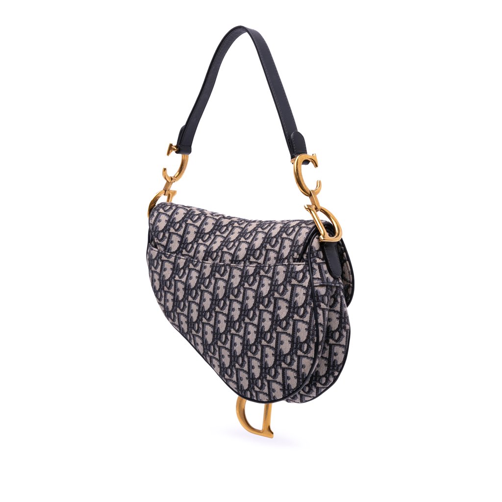 Dior Oblique Canvas Saddle Bag - 2