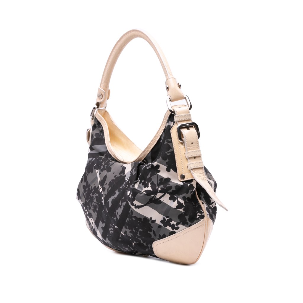 Burberry Floral Beat Check Nylon Foley Hobo - 2