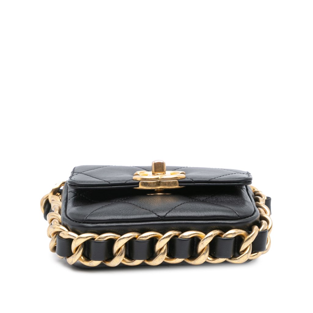 Chanel Mini Quilted Calfskin Framing Chain Flap - 3