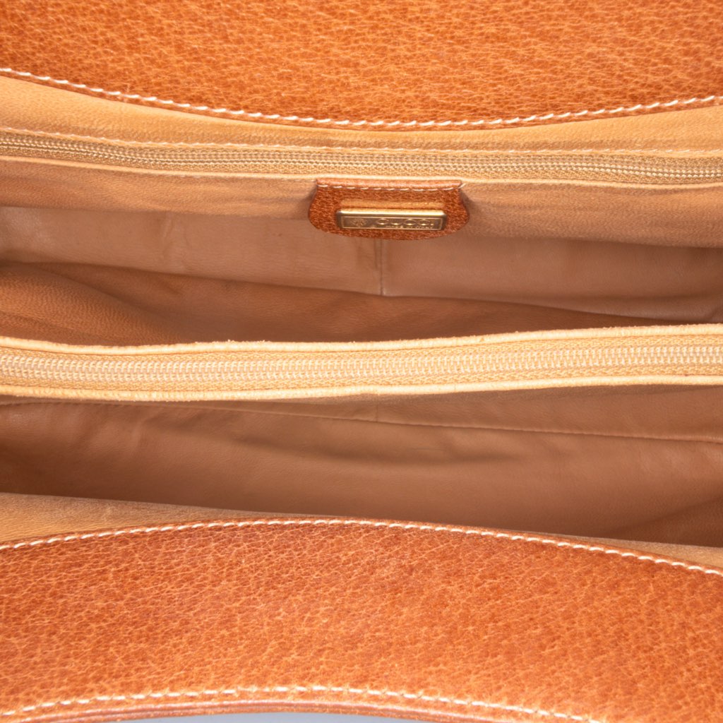 Gucci Canvas Bamboo Handbag - 4