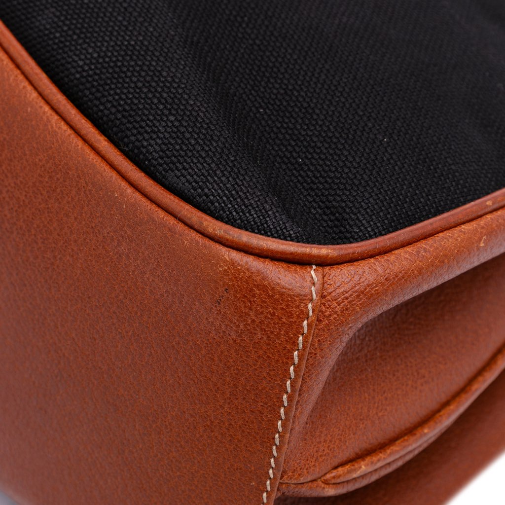 Gucci Canvas Bamboo Handbag - Image 10