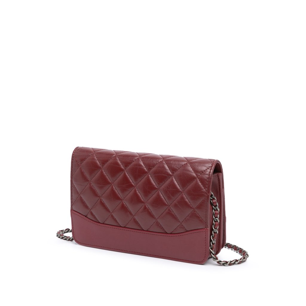 Chanel Quilted Aged Calfskin Gabrielle Wallet on Chain - 2