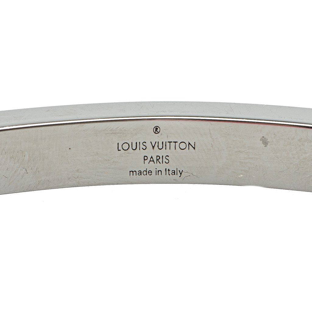 Louis Vuitton Stainless Steel and Nylon LV Space Bracelet - 4