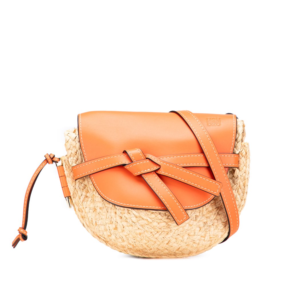 Loewe Medium Raffia Gate Crossbody