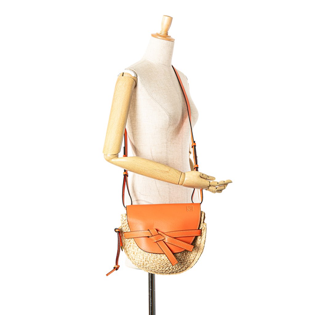 Loewe Medium Raffia Gate Crossbody - Image 12