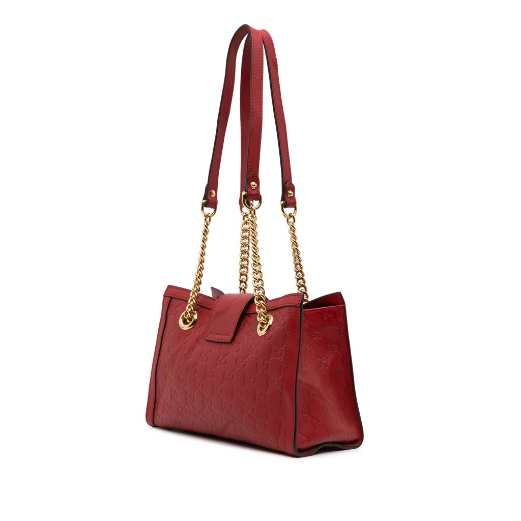 Gucci Small Guccissima Padlock Tote - 2