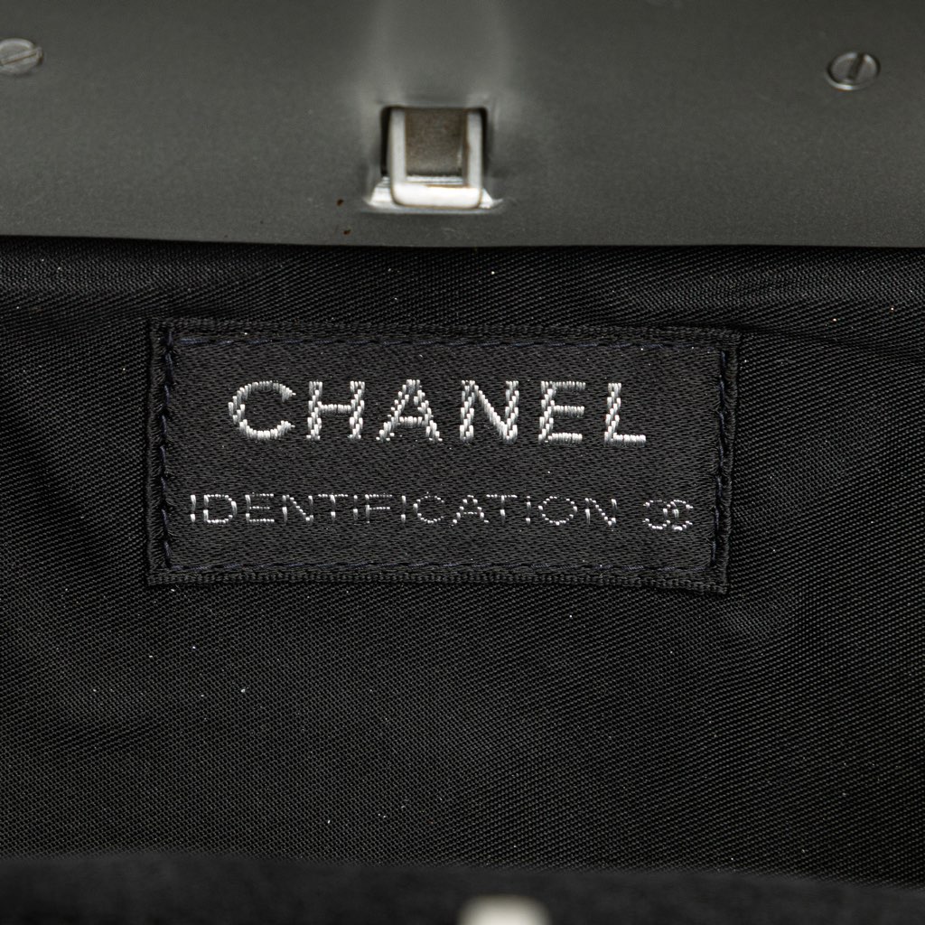 Chanel Felt Millennium Hard Case Crossbody - Side view