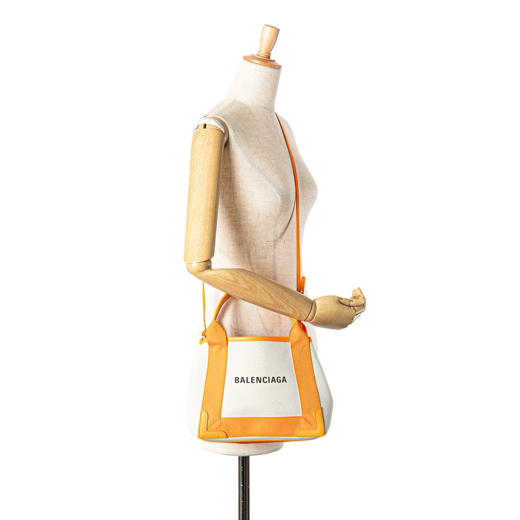 Balenciaga Canvas Navy Cabas XS - Image 14