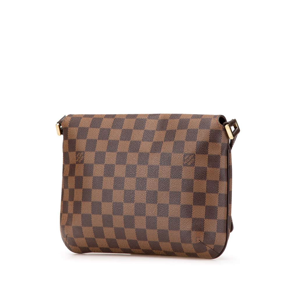 Louis Vuitton Damier Ebene Musette Tango Short Strap - Back view