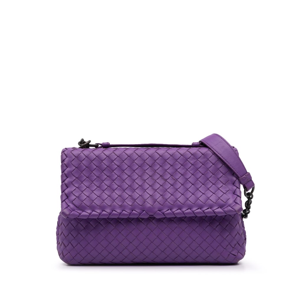 Bottega Veneta Small Nappa Intrecciato Olimpia Shoulder Bag