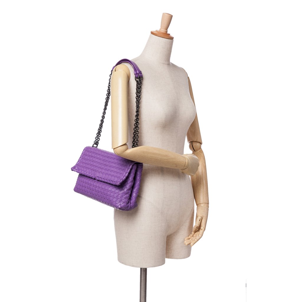 Bottega Veneta Small Nappa Intrecciato Olimpia Shoulder Bag - Image 13