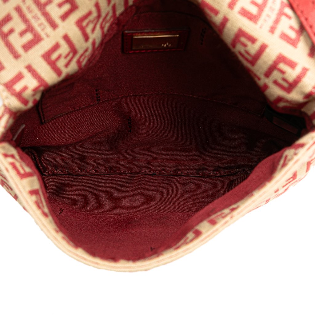 Fendi Zucchino Canvas Flap Crossbody - 4