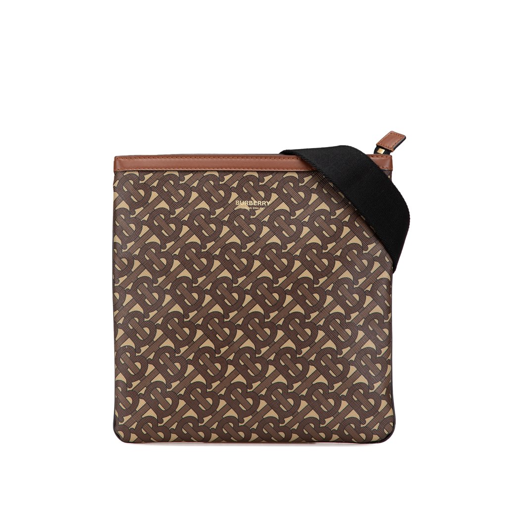 Burberry TB Monogram Coated Canvas Crossbody