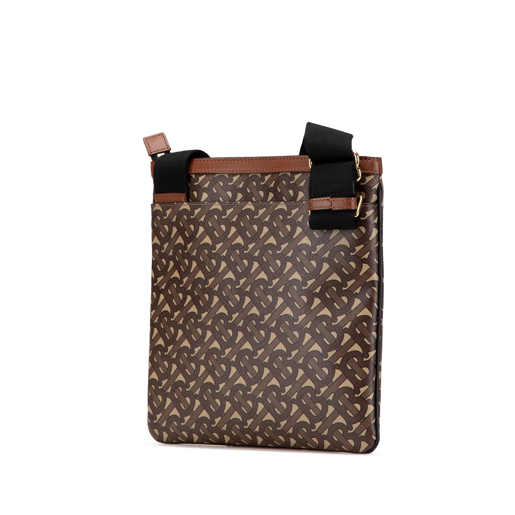 Burberry TB Monogram Coated Canvas Crossbody - 2