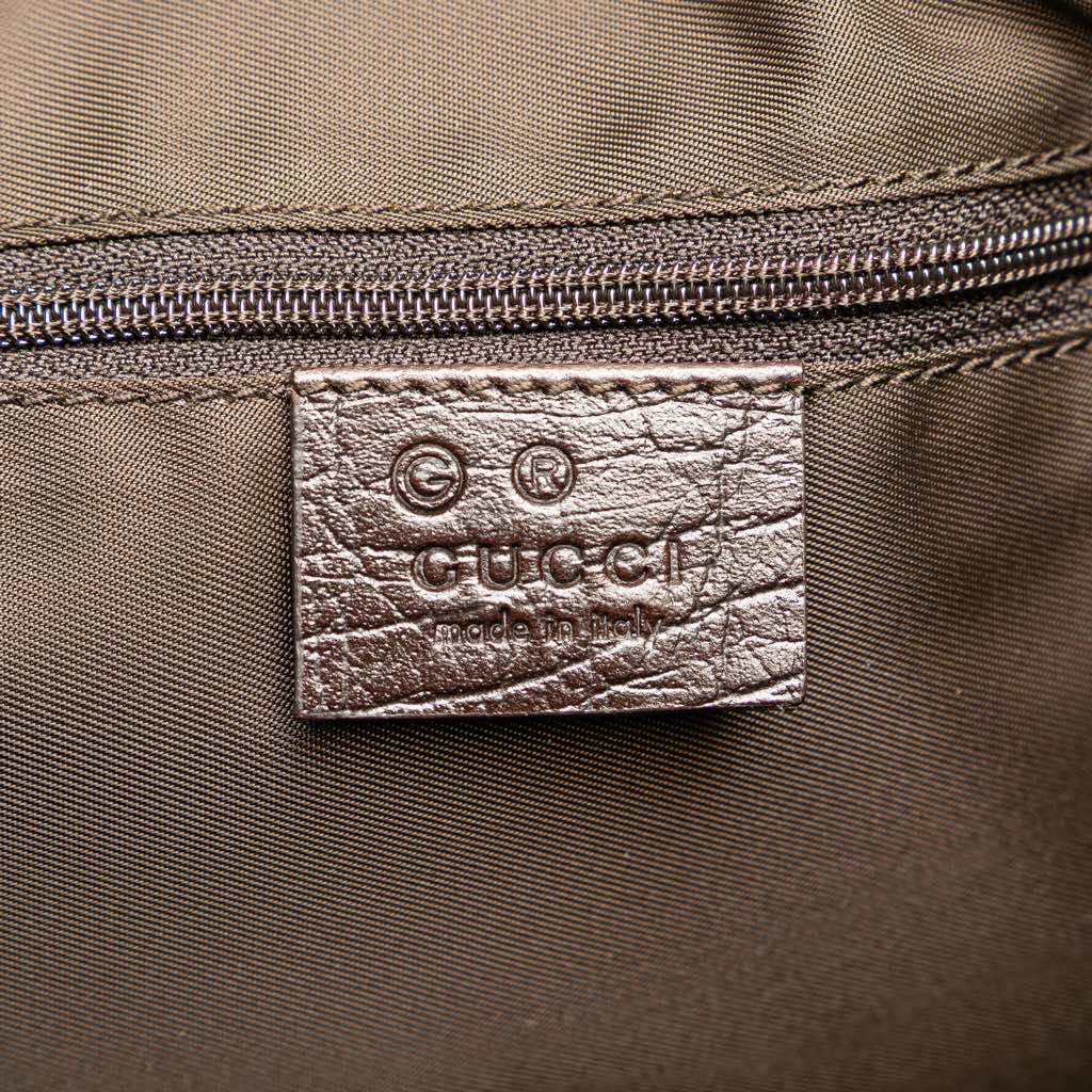 Gucci Canvas Horsebit Charmy Boston Bag - 5