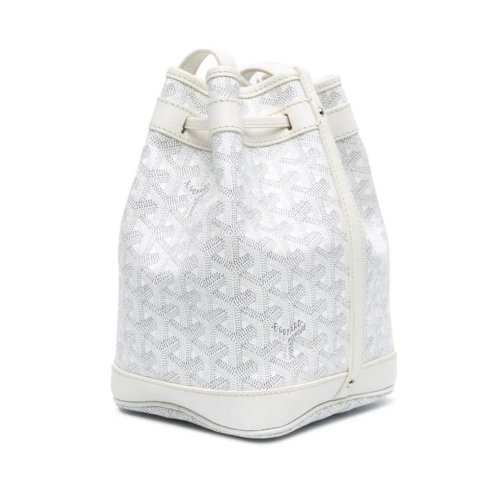 Goyard Goyardine Petit Flot White Canvas Very good - Back View