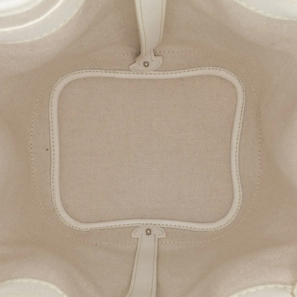 Goyard Goyardine Petit Flot White Canvas Very good - Model View