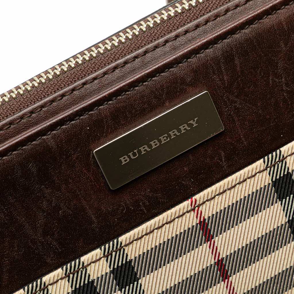 Burberry House Check Canvas Crossbody - Side view