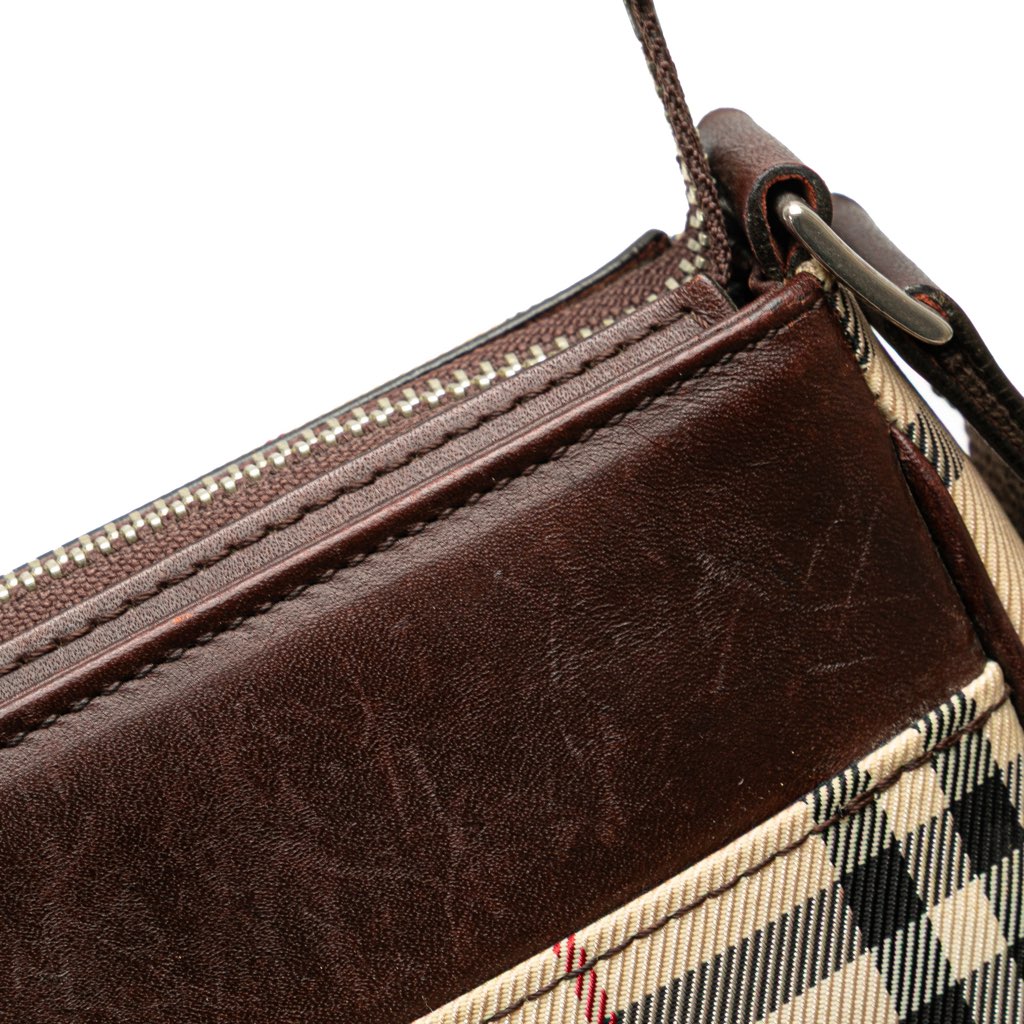 Burberry House Check Canvas Crossbody - Image 10