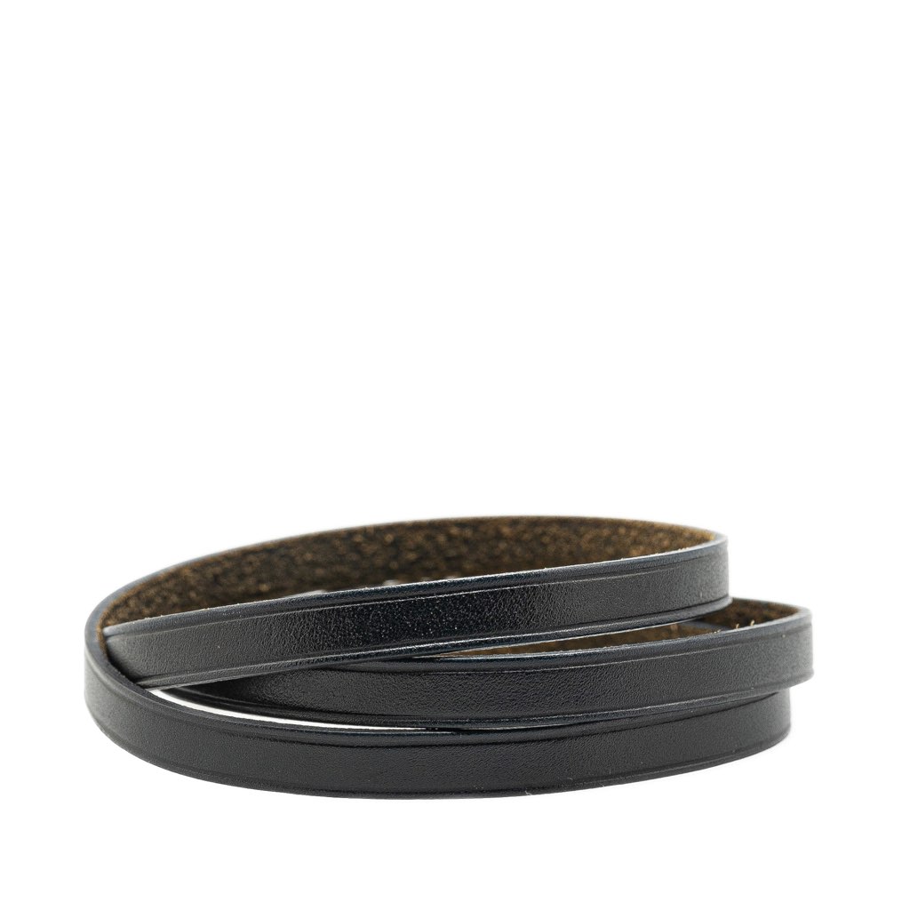 Hermès Leather Triple Tour Buckle Bracelet - 3