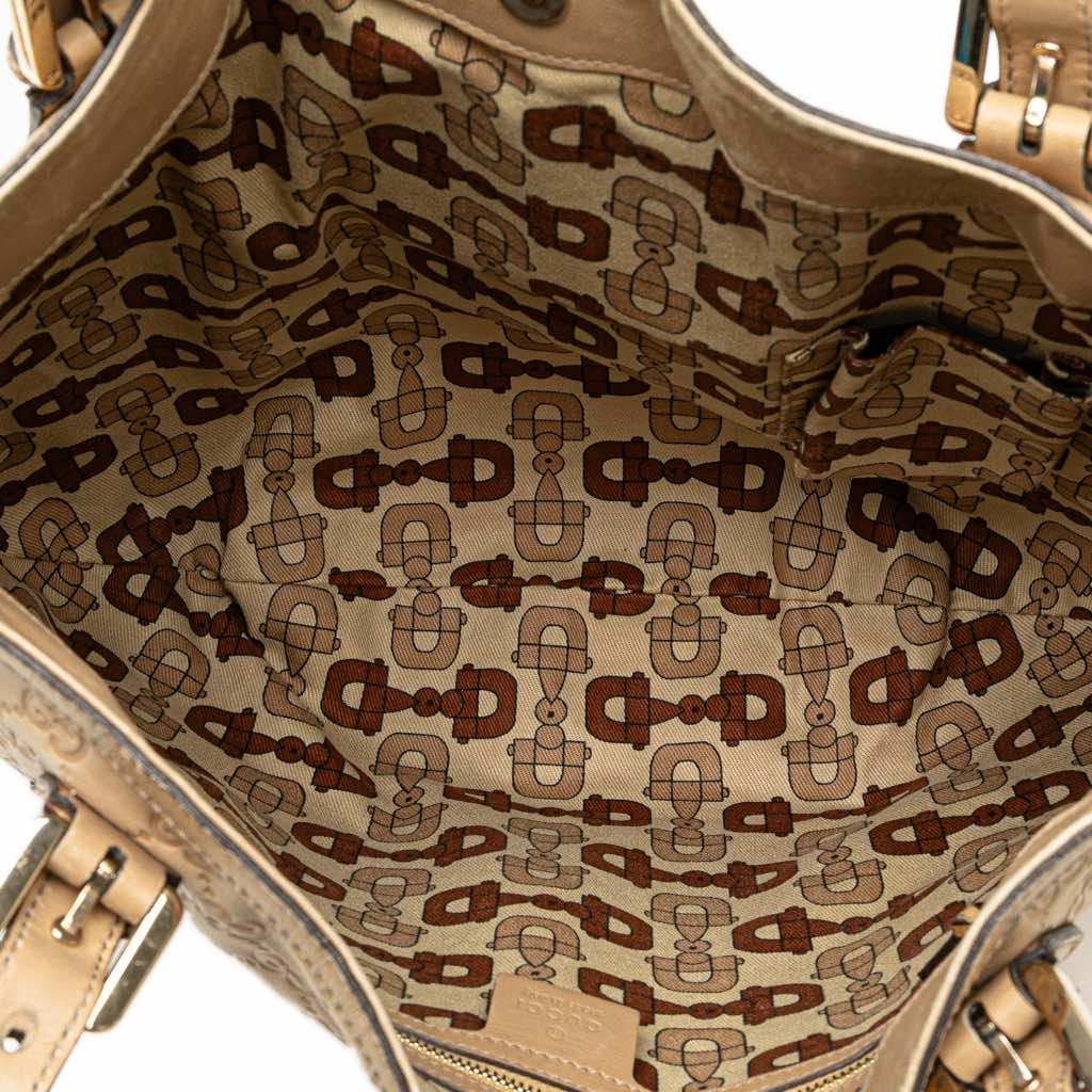 Gucci Medium Guccissima Web Britt Satchel - 4