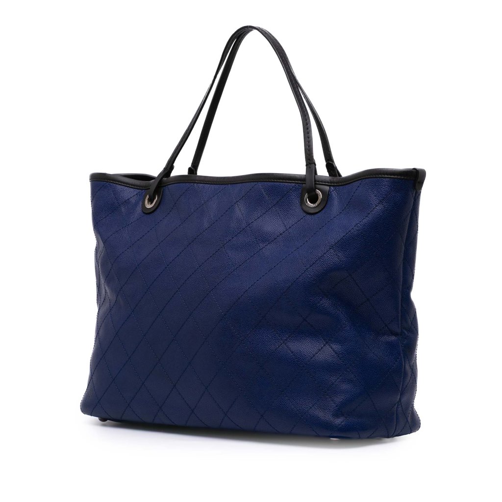 Chanel XL Quilted Caviar Shopping Fever Tote - 2