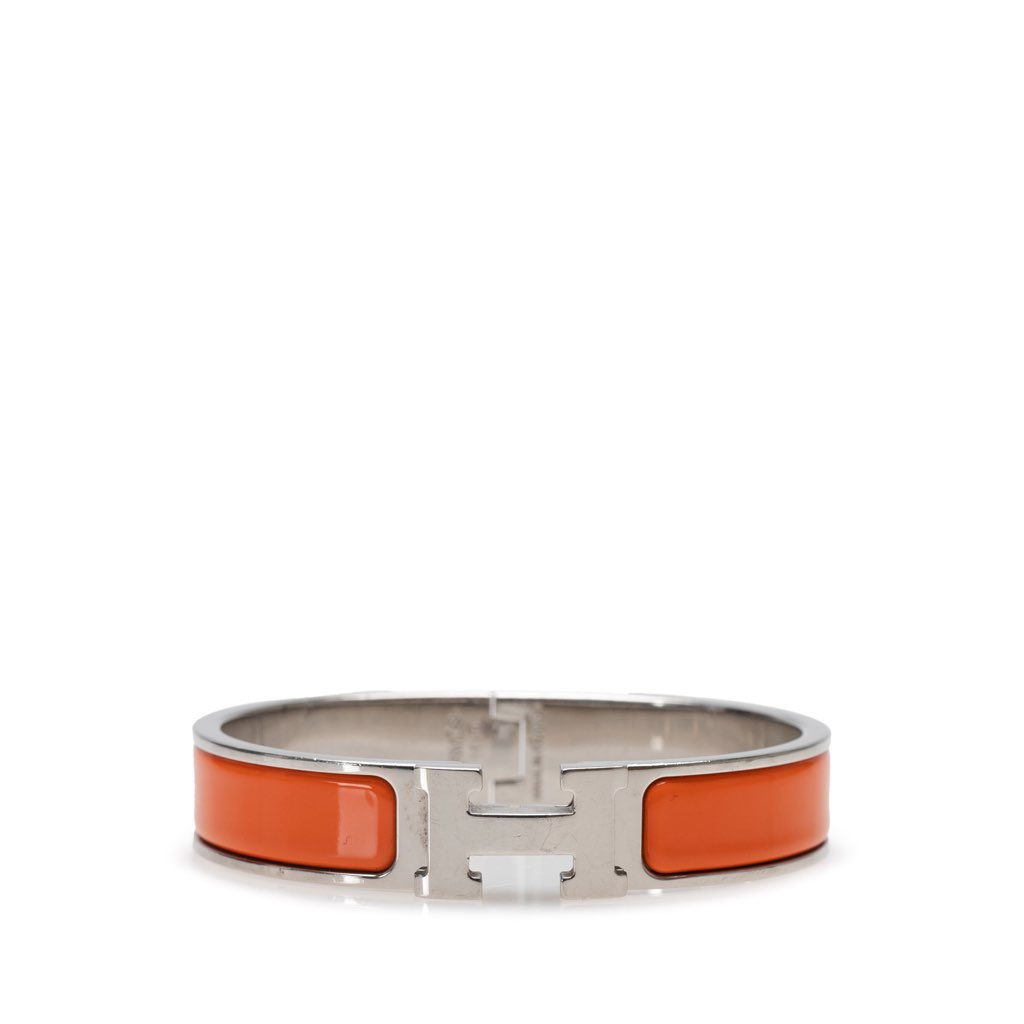 Hermès Narrow Enamel Clic H Bracelet PM