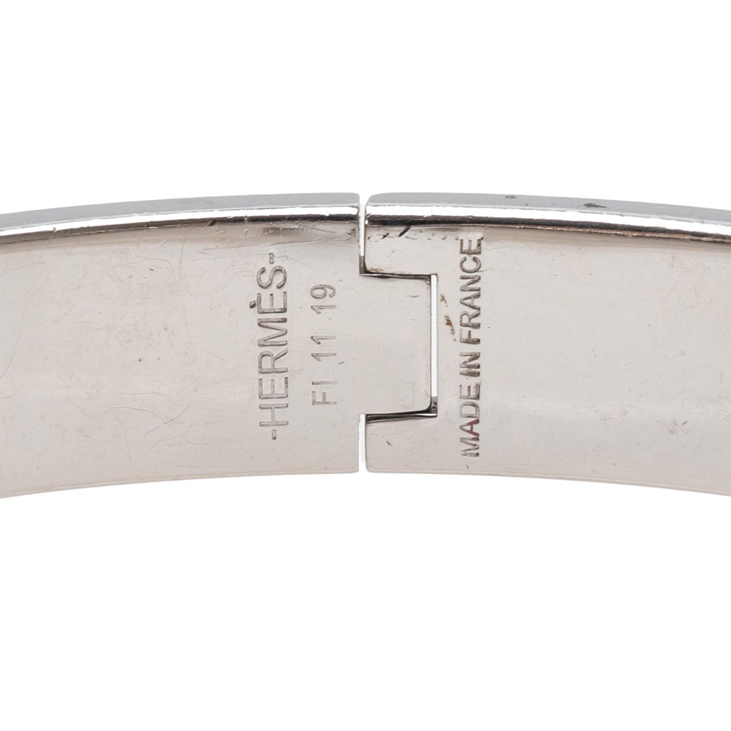Hermès Narrow Enamel Clic H Bracelet PM - 4