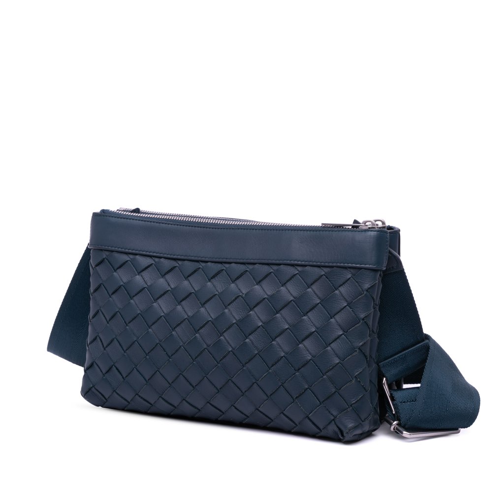 Bottega Veneta Leather Intrecciato Duo Crossbody - 2