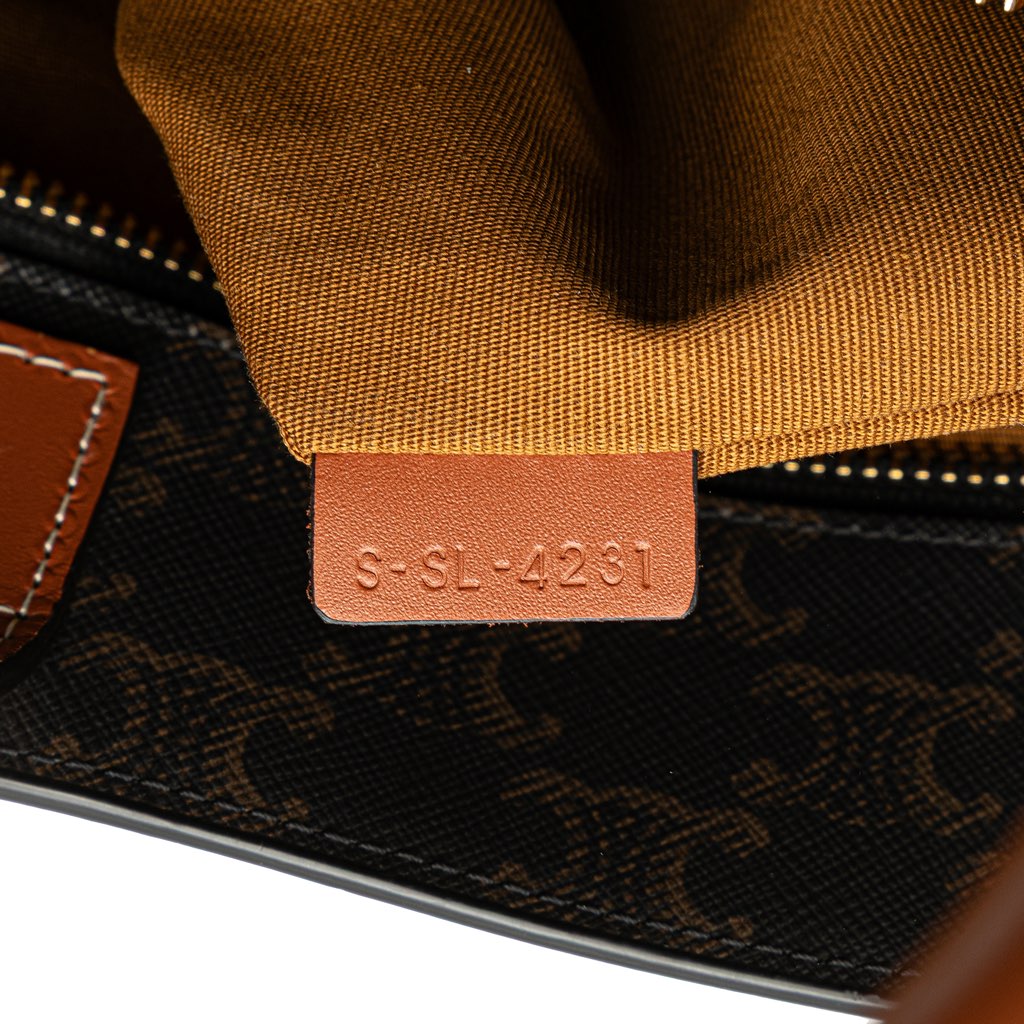 Celine Small Triomphe Coated Canvas Vertical Cabas Tote - 5