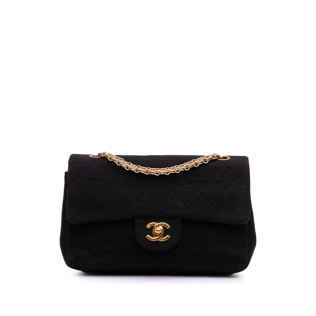 Chanel Small Classic Jersey Double Flap