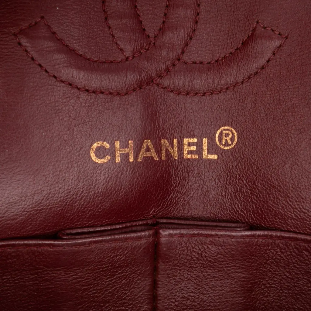 Chanel Small Classic Jersey Double Flap Black Cotton Very good - Box View