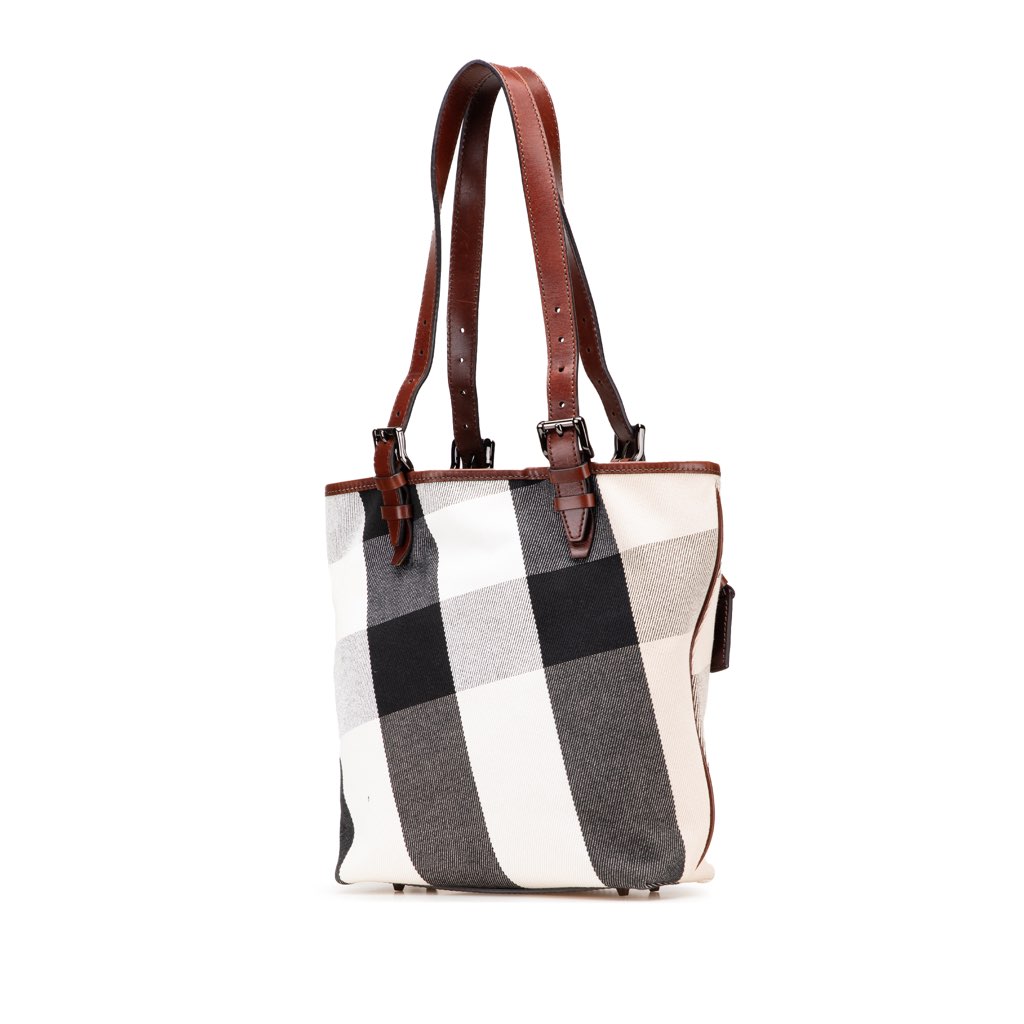 Burberry Mega Check Canvas Tote - 2