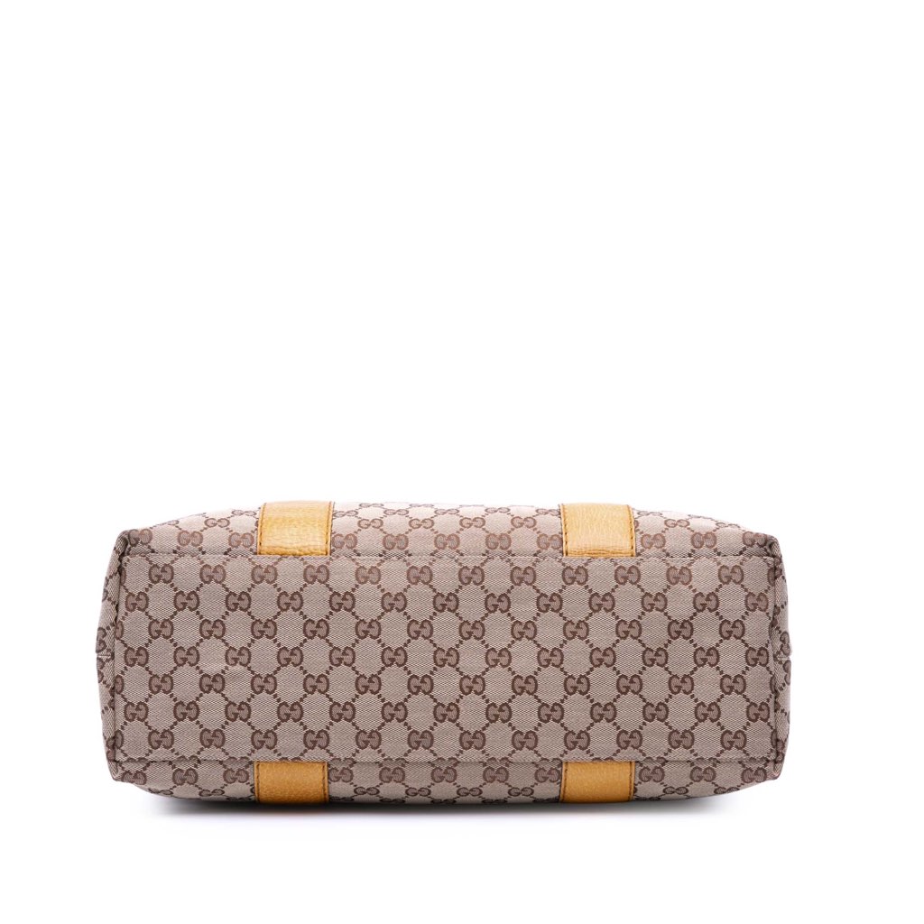 Gucci Medium GG Canvas Bamboo Libeccio Tote - 3