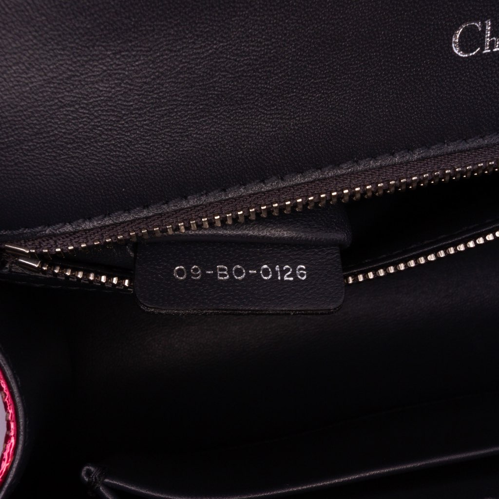 Dior Medium Metallic Patent Microcannage Diorama Flap - 5