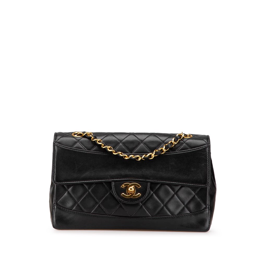 Chanel Medium CC Quilted Lambskin Single Flap