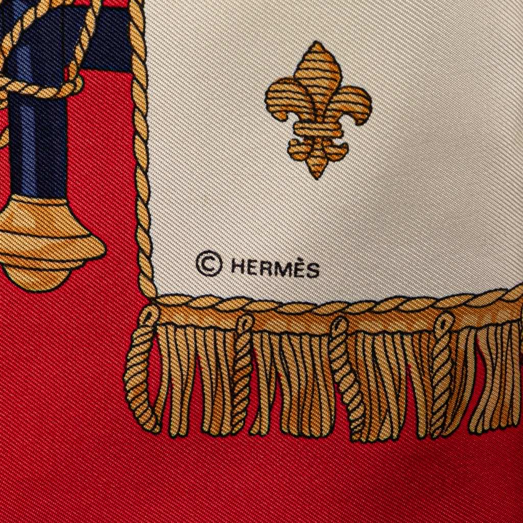Hermès Vue Du Carosse De La Galere La Reale Silk Scarf - Back view