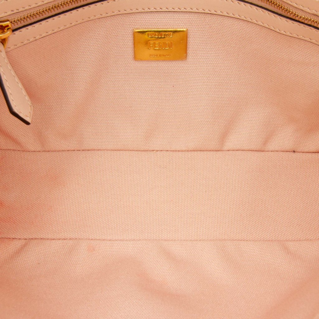 Fendi Zucca Embroidered Canvas Baguette Satchel - 4