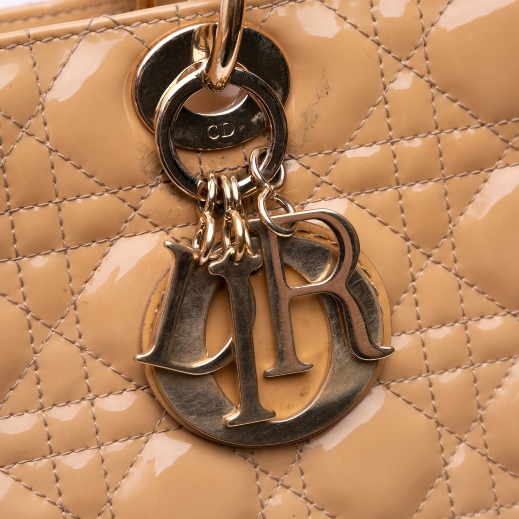 Dior Large Patent Cannage Lady Dior - Detail 1